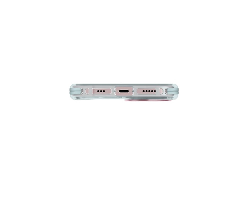 Husa Uniq Combat Iphone 15 6.1 Incarcare Magnetica Magclick Albastru-Roz Pudra
